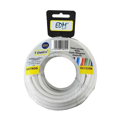 Kabel EDM 28055 Wit 2 x 0,75 mm 5 m Kabel EDM 28055 Wit 2 x 0,75 mm 5 m