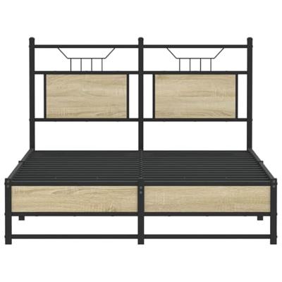 Bedframe zonder matras hout sonoma eikenkleurig 120x190 cm