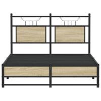 Bedframe zonder matras hout sonoma eikenkleurig 120x190 cm - thumbnail