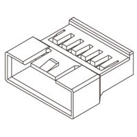 Molex 351840200 Female behuizing (kabel) Totaal aantal polen: 2 Rastermaat: 2.5 mm Inhoud: 1 stuk(s) Bag - thumbnail