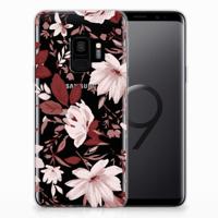 Smartphone hoesje Samsung Galaxy S9 Watercolor Flowers - thumbnail