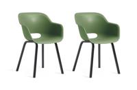 Keter Noa Tuinstoel - 2 stuks - 55x56,5x80cm - Olijfgroen - thumbnail