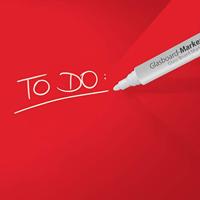 Sigel SI-GL122 Glasmagneetbord Artverum 600x400x15mm Rood - thumbnail