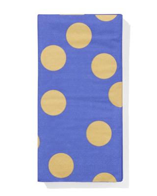 HEMA Servetten stippen blauw 40x40 -12 stuks