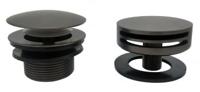 Knop/plug Badoverloop Wiesbaden Inclusief Badvulfunctie Rond Gunmetal - thumbnail