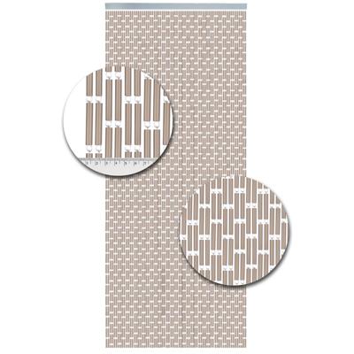 Vliegengordijn Hulzen Verspringen Zand - 100cm x 240cm Vliegengordijn Hulzen Verspringen Zand - 100cm x 240cm