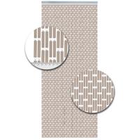 Vliegengordijn Hulzen Verspringen Zand - 100cm x 240cm - thumbnail