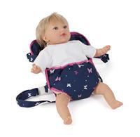 Poppen Draagzak - Vlinders Navy Roze - thumbnail