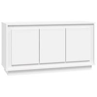 Dressoir 102x35x55 cm bewerkt hout wit - thumbnail