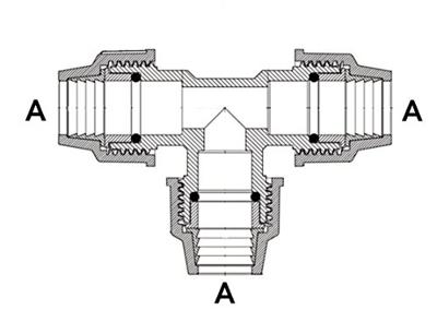 Cornat Pe-T-Stuk 32X25X32Mm - T610655 Cornat Pe-T-Stuk 32X25X32Mm - T610655