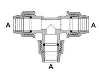 Cornat Pe-T-Stuk 32X25X32Mm - T610655 - thumbnail