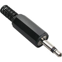 BKL Electronic 72118 072118 jack connector 3,5 mm stekker, recht aantal polen (num): 2 mono zwart, 5 stuks - thumbnail