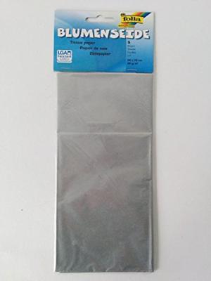 Zijdevloeipapier Folia 50x70cm 20gr nr66 zilver 5 vel