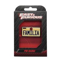Fast & Furious Pin Badge Familia License Plate - thumbnail