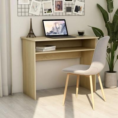 VidaXL Bureau 90x50x74 cm bewerkt hout sonoma eikenkleurig VidaXL Bureau 90x50x74 cm bewerkt hout sonoma eikenkleurig