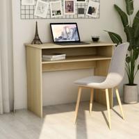 VidaXL Bureau 90x50x74 cm bewerkt hout sonoma eikenkleurig - thumbnail