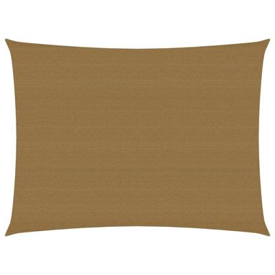 VidaXL Zonnezeil 160 g/m² 3x4 m hdpe taupe