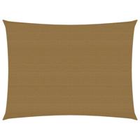 VidaXL Zonnezeil 160 g/m² 3x4 m hdpe taupe - thumbnail