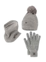 Heatkeeper Dames Winter Set - Muts + Handschoenen + Nekwarmer - Grey - thumbnail