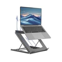 ACT Laptopstandaard. inklapbaar. hoogte verstelbaar in 5 standen - thumbnail