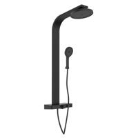 Opbouw Regendoucheset Schutte Samoa Rain Zwart Schutte - thumbnail
