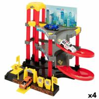 Parkeergarage met voertuigen Speed & Go 37 x 29 x 25 cm (4 Stuks) - thumbnail