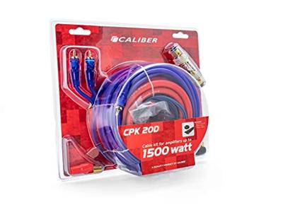Audio Kabelset voor Auto Versterker - Kabel voor 1500 Watt Subwoofer - Set van 4 Kabels - 5 Meter (CPK20D)