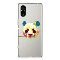 Sony Xperia 5 V Telefoonhoesje met Naam Panda Color - thumbnail