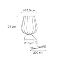 QAZQA Moderne tafellamp zwart - Palica - thumbnail
