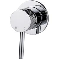 Wiesbaden Ribbd Douchemengkraan - 1-weg - Inbouw - Chroom - thumbnail