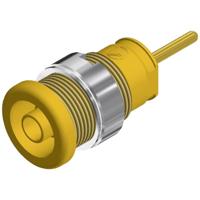 SKS Hirschmann SEB 2630 S1,9 Veiligheids-labconnector, female Bus, inbouw verticaal Stift-Ø: 4 mm Geel 1 stuk(s) - thumbnail