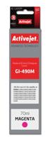 Activejet AC-G490M inkt (vervanging voor Canon GI-490M; Supreme; 70 ml; rood) - thumbnail