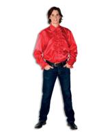 Ruche Blouse Rood - thumbnail