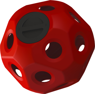 Voederspeel bal rood