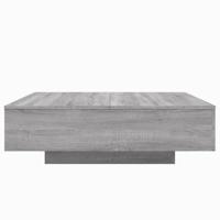 Salontafel 100x100x31 cm bewerkt hout grijs sonoma eikenkleurig - thumbnail