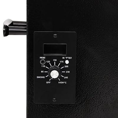 VidaXL Pelletbarbecue met bodemplaat 94 cm ijzer zwart