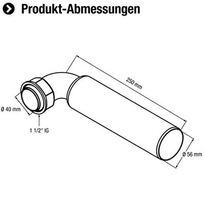 Cornat Hoekverlengbuis 56Mm 90Gr (S - T355306R