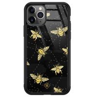 iPhone 11 Pro Max glazen hardcase - Bee yourself - thumbnail