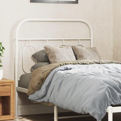Hoofdbord 80 cm metaal wit Hoofdbord 80 cm metaal wit