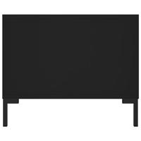 Salontafel 102x50x40 cm bewerkt hout zwart - thumbnail