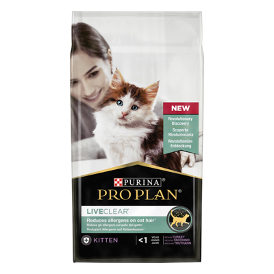 Pro Plan LiveClear Kitten met kalkoen kattenvoer 2 x 1,4 kg