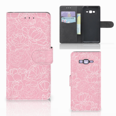 Samsung Galaxy Grand Prime | Grand Prime VE G531F Hoesje White Flowers
