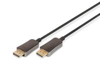 Digitus AK-340107-200-S DisplayPort-kabel DisplayPort / Glasvezel Aansluitkabel DisplayPort-stekker, DisplayPort-stekker 20.00 m Zwart 8K UHD - thumbnail