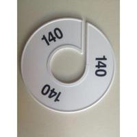 Maatring 11 cm wit/zwart 140 - thumbnail