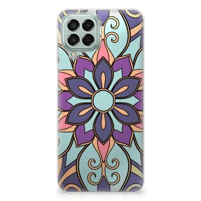 Samsung Galaxy M33 | TPU Case | Purple Flower Samsung Galaxy M33 | TPU Case | Purple Flower
