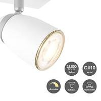 Home sweet home LED opbouwspot Gina 2 lichts ↔ 23,5 cm - wit - thumbnail