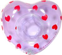 Opblaasbare Bekerhouder Lila Hartjes - thumbnail