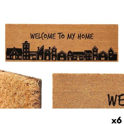 Deurmat GiftDecor My home Natuurlijk PVC Kokosvezel 120 x 1 x 40 cm (6 Stuks)
