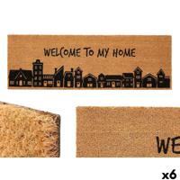 Deurmat Gift Decor My home Natuurlijk PVC Kokosvezel 120 x 1 x 40 cm 40 x 10 x 120 cm (6 Stuks) - thumbnail