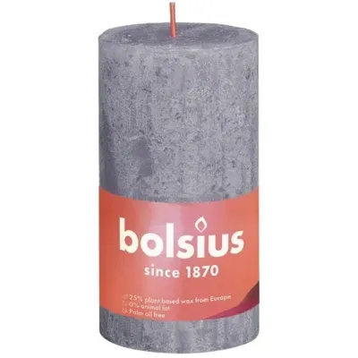 Bolsius shine rustiekkaars 130/68 frosted lavender